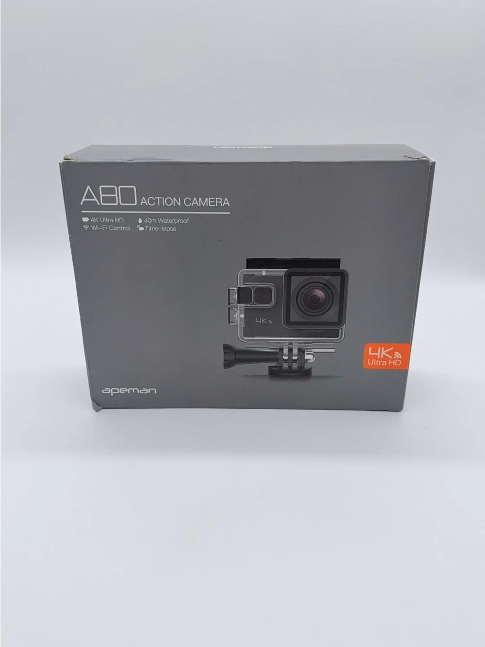 Apeman A80 Action Camera 4K Ultra HD Wi-Fi Control 40m Waterproof Time-Lapse SS2